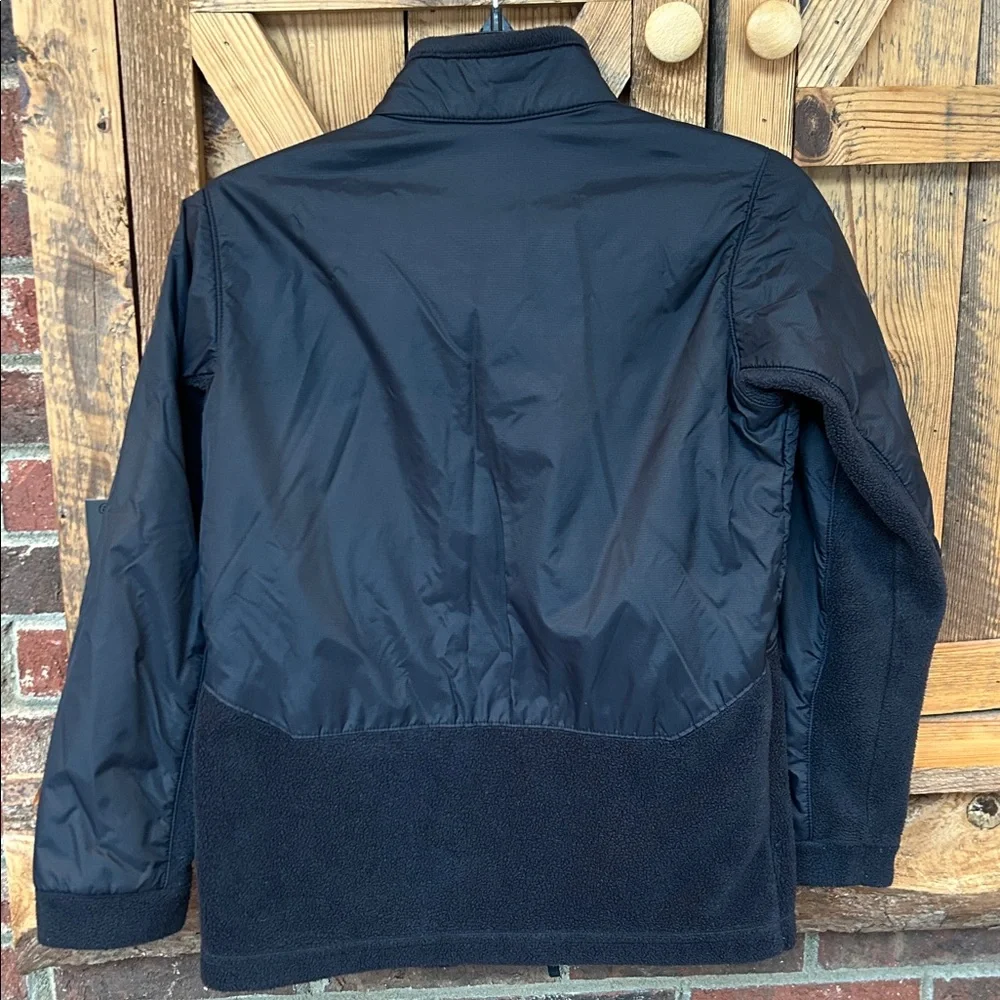 Columbia Boys' Steens Mt II Overlay fleece jacket in black size medium (10/12)